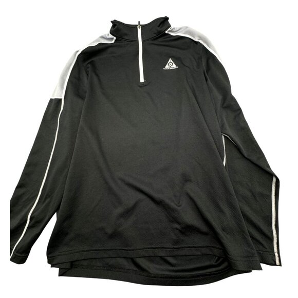Under Armour Tahoe Donner Black 1/4 hook & loop Pullover Shirt L 2XL Polyester - Picture 1 of 11